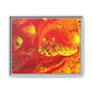 Bespattered Facade Flamin' Hot Framed Canvas Art Print | 3 Frame Colors | Multiple Sizes