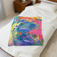 Bespattered Facade Unicorn Velveteen Plush Blanket | 3 Sizes