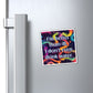 Bespattered Facade "Better Than AI" Refrigerator Magnet