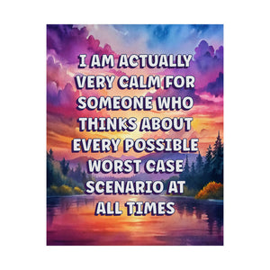 Bespattered Facade "I'm Calm" Giclée Archival Matte Paper Prints