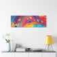 Bespattered Facade Rainbow Galaxy Stretched Matte Canvas Art Prints | Multiple Sizes