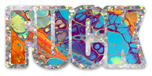 Rainbow Everyone's Favorite Word Holographic Glitter Sticker Set