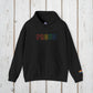 Bespattered Facade Proud Rainbow LGBTQ+ Pride Embroidered Unisex Heavy Blend™ Hooded Sweatshirt