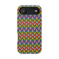 Bespattered Facade Rainbow Chevron Tiles Impact-Resistant Case
