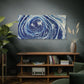 Bespattered Facade Fluid Art Abstract Painting Stretched Matte Canvas Art Prints | Multiple Sizes