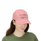 Childless Dog Lady Rainbow Embroidered Classic Cap (10 Hat Colors)