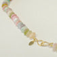 Watermelon Tourmaline Candy Necklace 14K Gold
