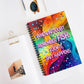 Bespattered Facade Rainbow "F.I.S.H." Spiral Notebook - Lined Pages