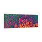 Bespattered Facade Neon Butterfly Stretched Matte Canvas Art Prints | Multiple Sizes