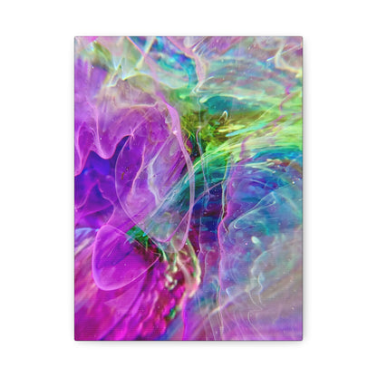 Bespattered Facade Resin Petri Macro Photograph Stretched Matte Canvas Art Prints | Multiple Sizes