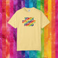 Bespattered Facade Rainbow Token Straight Friend Colorful LGBTQ+ Pride Premium Unisex Comfort Colors Garment Dyed 100% Cotton T-Shirt