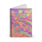 Bespattered Facade Rainbow Sherbet Spiral Notebook - Lined Pages