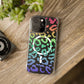 Bespattered Facade Bright Rainbow Leopard MagSafe Clear Impact Case