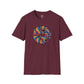 Bespattered Facade Rainbow Swirl Unisex Softstyle T-Shirt