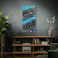 Bespattered Facade Fluid Art Abstract Painting Stretched Matte Canvas Art Prints | Multiple Sizes