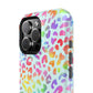 Bespattered Facade Bright Rainbow Leopard Impact-Resistant Case