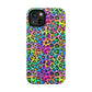 Bespattered Facade Candy Coated Neon Leopard Impact-Resistant Case