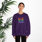 Bespattered Facade "All the Colors" Rainbow Block Embroidered Crewneck Sweatshirt