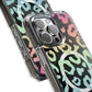 Bespattered Facade Pastel Rainbow Leopard MagSafe Clear Impact Case
