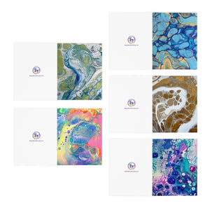 Bespattered Facade Multi-Design Greeting Cards (5-Pack) – Blank Inside