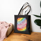 Bespattered Facade Rainbow "Toxic Trait" Canvas Tote Bag Reusable Carryall