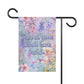 Bespattered Facade May All Your Delulu Come Trululu Pastel Floral Garden Flag