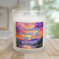 Bespattered Facade Semi-Motivational Glass Candle – "Good Morning" (11oz)
