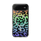 Bespattered Facade Bright Rainbow Leopard MagSafe Clear Impact Case
