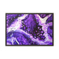 Bespattered Facade Purple Haze Framed Canvas Art Print | 3 Frame Colors | Multiple Sizes