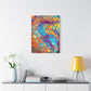 Bespattered Facade Fluid Art Abstract Painting Stretched Matte Canvas Art Prints | Multiple Sizes