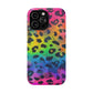 Bespattered Facade Neon Leopard Impact-Resistant Case