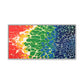 Bespattered Facade Rainbow Seaside Framed Canvas Art Print | 3 Frame Colors | Multiple Sizes
