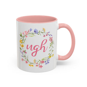 Bespattered Facade Pastel Floral Ugh Mug | Five Colors | 11oz