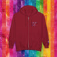 Bespattered Facade Protect the Dolls LGBTQ+ Pride Trans Support Embroidered Full-Zip Hoodie