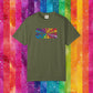Bespattered Facade Rainbow Cheers Queers Colorful LGBTQ+ Pride Premium Unisex Comfort Colors Garment Dyed 100% Cotton T-Shirt