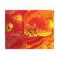 Bespattered Facade Flamin' Hot Stretched Matte Canvas Art Prints | Multiple Sizes
