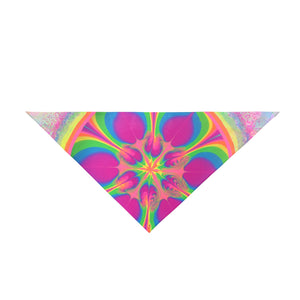 Bespattered Facade Neon Flower Pet Bandana