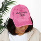 Bespattered Facade "I'm Fine" Black Embroidered Vintage Cap