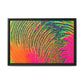 Bespattered Facade Neon Puddle Framed Canvas Art Print | 3 Frame Colors | Multiple Sizes