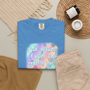 Bespattered Facade "Self Improvement" Colorful Premium Unisex Comfort Colors Garment Dyed 100% Cotton T-Shirt