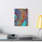 Bespattered Facade Fluid Art Abstract Painting Stretched Matte Canvas Art Prints | Multiple Sizes