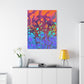 Bespattered Facade Fluid Art Abstract Painting Stretched Matte Canvas Art Prints | Multiple Sizes