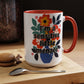 "I'm a Sensitive Little Menace" Rainbow Flowers Mug | Eight Colors | 11oz or 15oz