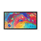 Bespattered Facade Rainbow Galaxy Framed Canvas Art Print | 3 Frame Colors | Multiple Sizes