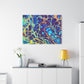 Bespattered Facade Fluid Art Abstract Painting Stretched Matte Canvas Art Prints | Multiple Sizes