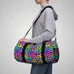Bespattered Facade Candy Coated Neon Leopard Duffel Bag