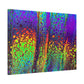 Bespattered Facade Neon Lava Stretched Matte Canvas Art Prints | Multiple Sizes