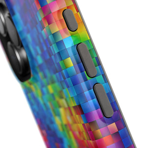 Bespattered Facade Rainbow Pixels MagSafe Tough Case