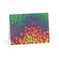 Bespattered Facade Neon Butterfly Greeting Cards | Sets of 1, 10, 30, or 50