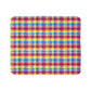 Bespattered Facade Rainbow Plaid Vibrant Fleece Sherpa Blanket | 2 Colors & Sizes